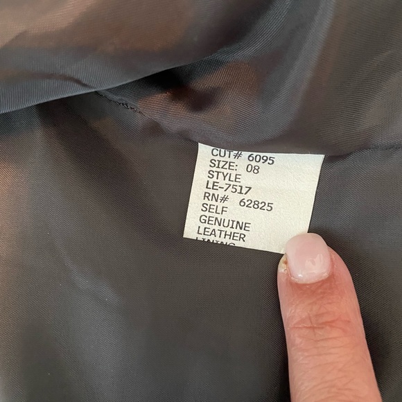 Like New Tadashi Pewter Genuine Leather Vest - Picture 4 of 9